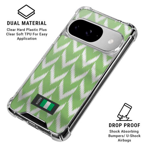 Nigeria Soccer Flag Google Pixel 10 Clear Case